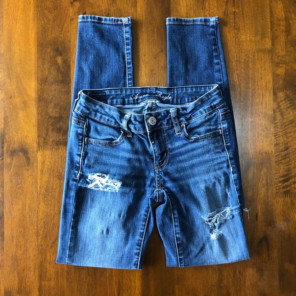American Eagle Outfitters Denim - AEO Distressed Skinny Jeans